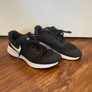 Black and White Nike Kids Shoes
